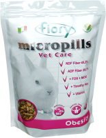 Корм для грызунов Fiory Micropills для кроликов с избыточным весом / 6300 (850г) - 