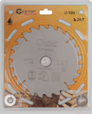 Пильный диск Cutop Profi Plus 75-19024Т