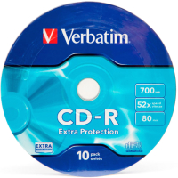 Набор дисков CD-R Verbatim 700мб Extra Protection / 43725 (10шт) - 
