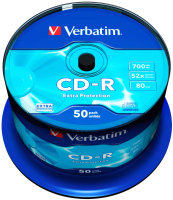 Набор дисков CD-R Verbatim 700мб Datalife / 43351 (50шт) - 