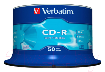 Набор дисков CD-R Verbatim 700мб Datalife / 43351 (50шт)