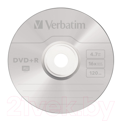Набор дисков DVD+R Verbatim 4.7Гб / 43498 (10шт)