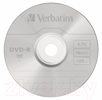 Набор дисков DVD-R Verbatim 4.7Гб / 43729 (10шт)