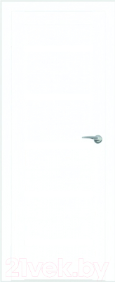 Дверь межкомнатная Юни Flash М01 Eco 40x200 (белый/стекло белое)