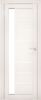 Дверь межкомнатная Юни Flash 04 Eco 40x200 (белый/стекло белое) - 