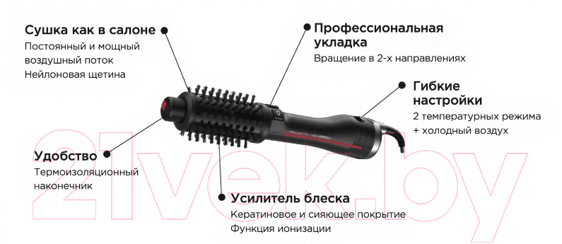 Фен-щетка Rowenta CF961LF0