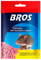Средство для борьбы с вредителями Bros Гранулы от мышей и крыс (90г) - 