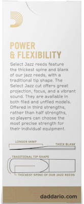 Набор тростей для саксофона RICO RSF05BSX3S Select Jazz