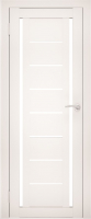 Дверь межкомнатная Юни Flash 06 Eco 40x200 (белый/стекло белое) - 