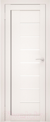 Дверь межкомнатная Юни Flash 07 Eco 40x200 (белый/стекло белое)