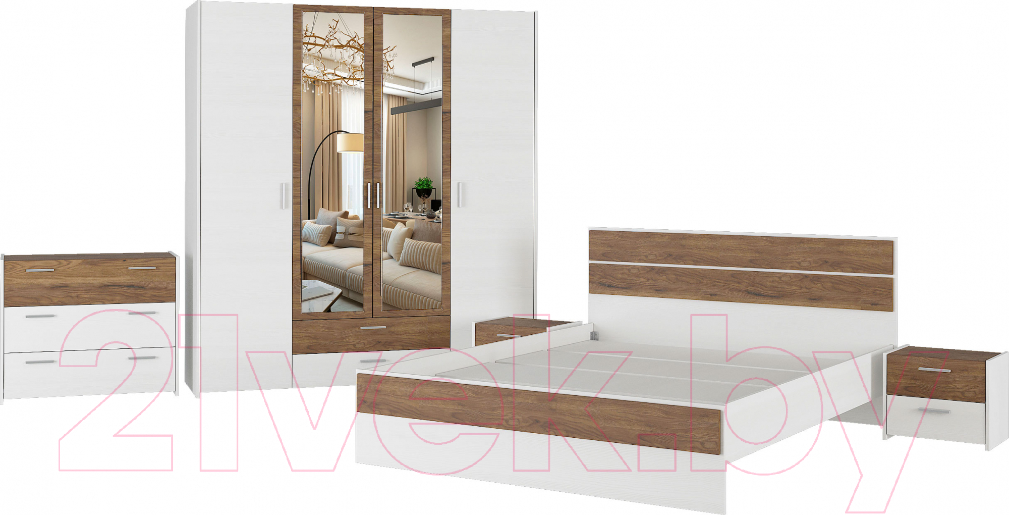 Комплект мебели для спальни Евва Венеция 1