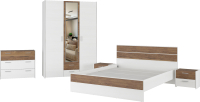 Комплект мебели для спальни Евва Венеция 2 (бодега белый/ясень орландо) - 