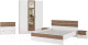 Комплект мебели для спальни Евва Венеция 2 (бодега белый/ясень орландо) - 