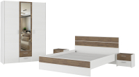 Комплект мебели для спальни Евва Венеция 3 (бодега белый/ясень орландо) - 