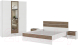 Комплект мебели для спальни Евва Венеция 3 (бодега белый/ясень орландо) - 