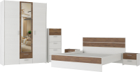 Комплект мебели для спальни Евва Венеция 5 (бодега белый/ясень орландо) - 