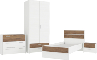 Комплект мебели для спальни Евва Венеция 6 (бодега белый/ясень орландо) - 