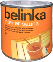 Лазурь для древесины Belinka Interier Sauna (750мл) - 