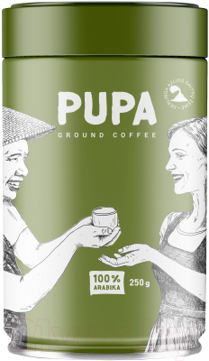 Кофе молотый PUPA Азия 100% Арабика (250г, ж/б)