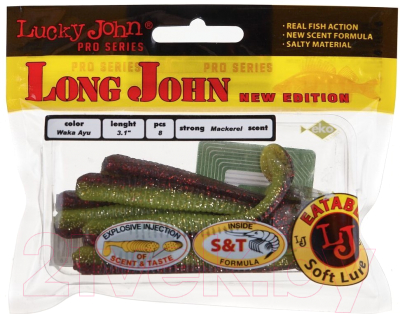 Мягкая приманка Lucky John Pro Series Long John / 140118-T44 (8шт)