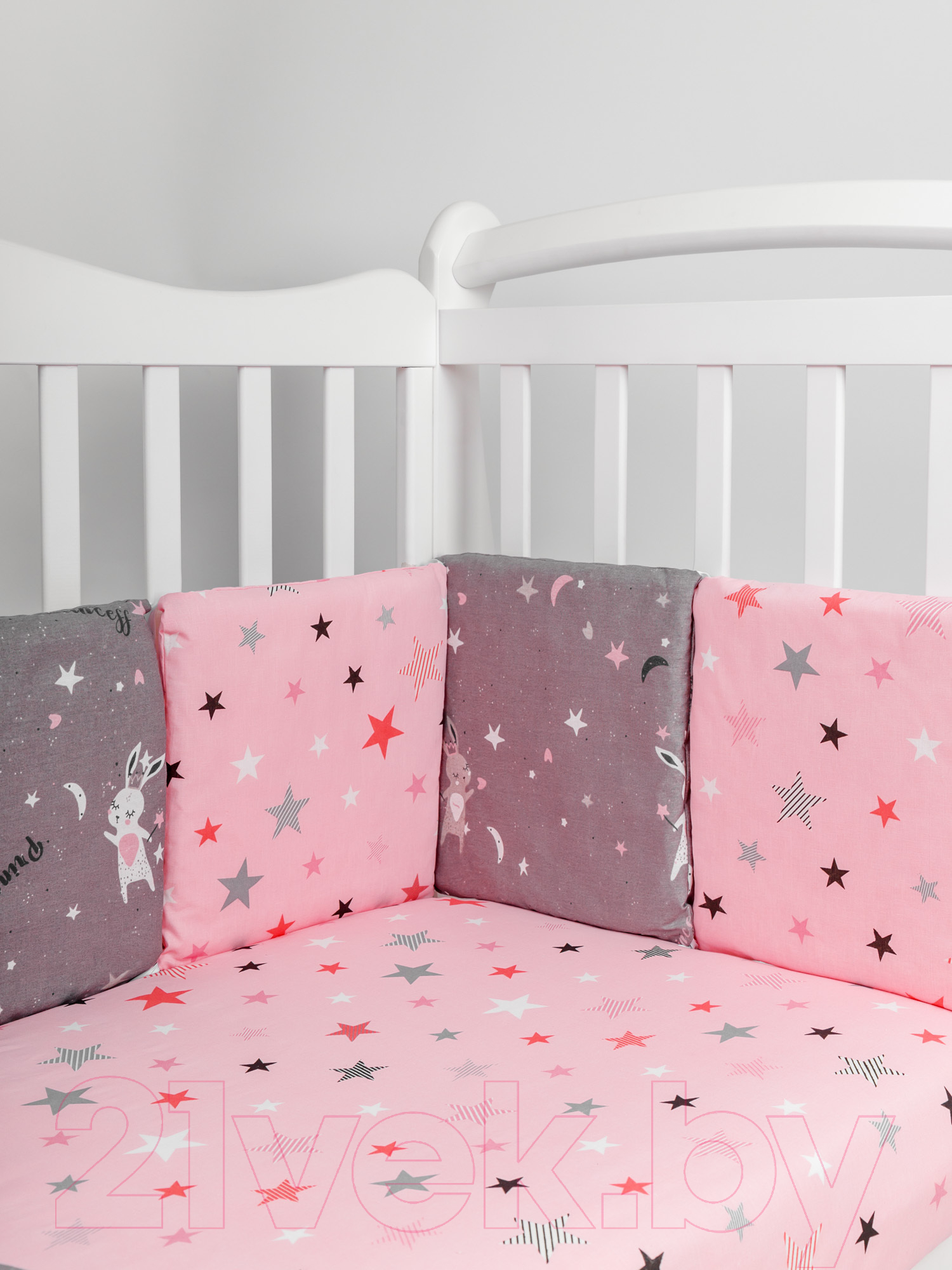 Комплект постельный для новорожденных Amarobaby Princess / AMARO-3015-Prin