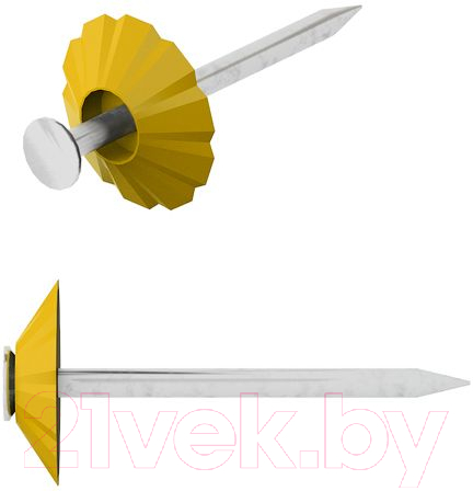 Гвоздь декоративный Starfix SMZ1-92333-100 (100шт, желтый)