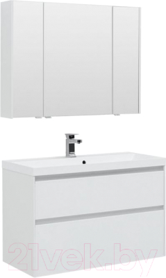 Комплект мебели для ванной Aquanet Гласс 100 / 240468