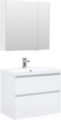 Комплект мебели для ванной Aquanet Гласс 80 / 240465