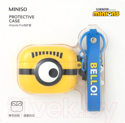 Чехол для наушников Miniso Minions Collection Airpods Carl / 9280