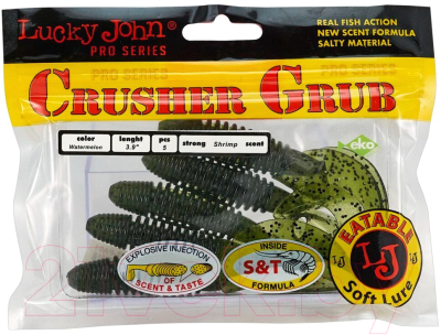 Мягкая приманка Lucky John Pro Series Crusher Grub / 140157-PA01 (5шт)