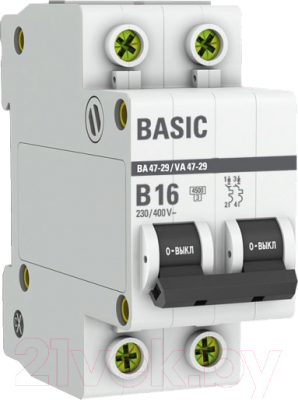 Выключатель автоматический EKF Basic / mcb4729-2-16-B