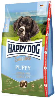 Сухой корм для собак Happy Dog Sensible Puppy Lamm & Reis / 61009 (10кг)