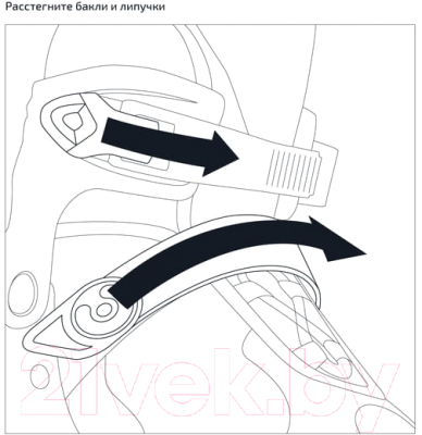 Роликовые коньки Ridex Swipe (р-р 39-42, синий)