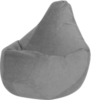 Бескаркасное кресло DreamBag 5023331 (велюр, серый) - 