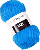 Пряжа для вязания Yarnart Baby 100% акрил / 600 (150м, ярко-голубой) - 