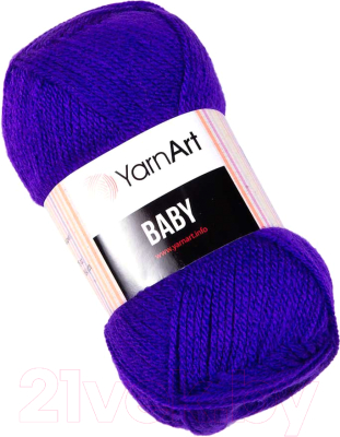 Пряжа для вязания Yarnart Baby 100% акрил / 203 (150м, фиолетовый)
