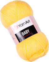 Пряжа для вязания Yarnart Baby 100% акрил / 315 (150м, светло-желтый) - 