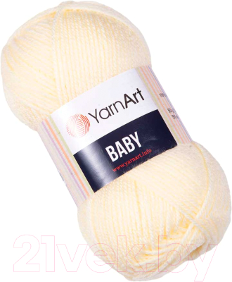 Пряжа для вязания Yarnart Baby 100% акрил / 7003 (150м, топленое молоко)