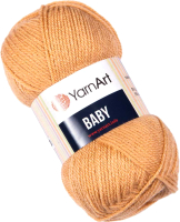 Пряжа для вязания Yarnart Baby 100% акрил / 805 (150м, светло-бежевый) - 
