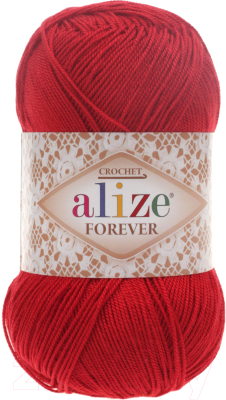 Пряжа для вязания Alize Forever 100% микрофибра акрил / 106 (300м, красный)