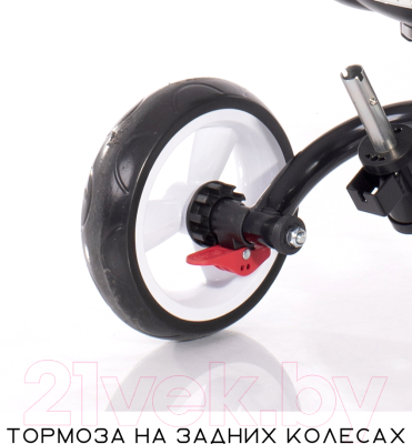 Трехколесный велосипед с ручкой Lorelli Jaguar Eva Red Black Luxe / 10050292103