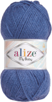 Пряжа для вязания Alize My Baby 100% акрил / 353 (150м, индиго) - 
