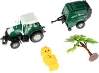 Трактор игрушечный Yako Мини МаниЯ Трактор с прицепом и дерево / В94373 - 