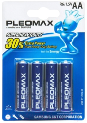 Комплект батареек Pleomax R6 / PSR6/4SW (4шт)