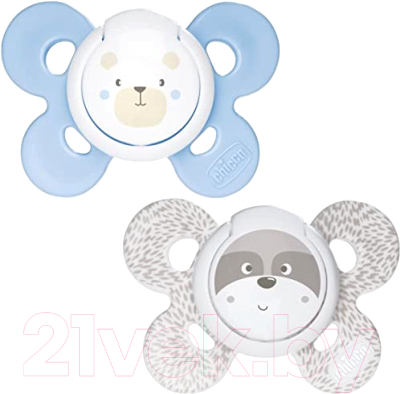 Chicco PhysioForma Comfort Мишка Енот / 00074931210000.1 (2шт) Набор ...
