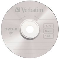 Диск DVD-R Verbatim 4.7Гб Slim Single / 43547 - 
