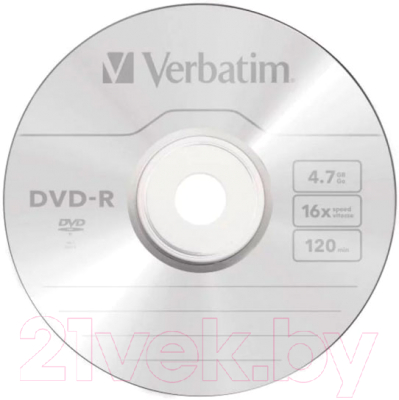 Диск DVD-R Verbatim 4.7Гб DataLife / 43791_1