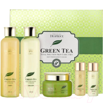 Набор косметики для лица Deoproce Premium Greentea Total Solution 3 Set