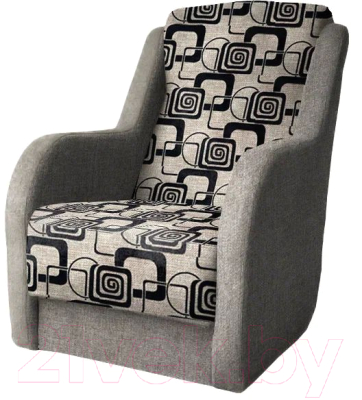 Комплект мягкой мебели Асмана Дачник-1 (рогожка кубики коричневые/рогожка беж)