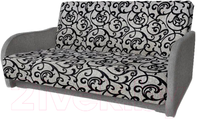 Комплект мягкой мебели Асмана Дачник-1 (рогожка завиток черный/рогожка серая)